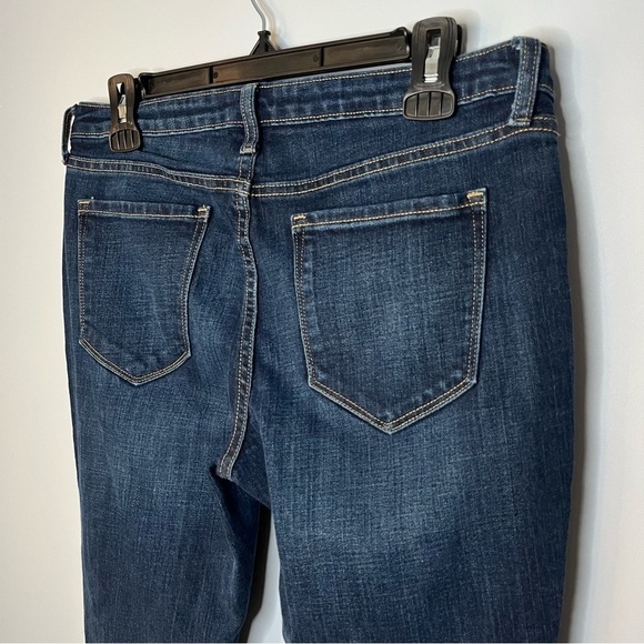 Old Navy Straight Leg Mid Rise Dark Rinse Denim Jeans Size 4 Regular - Picture 14 of 16